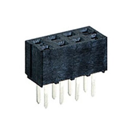 Molex Board Connector, 18 Contact(S), 2 Row(S), Female, Straight, 0.079 Inch Pitch, Solder Terminal,  791077008